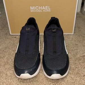 Ace Sneaker Mesh Michael Kors Blue, White and Silver